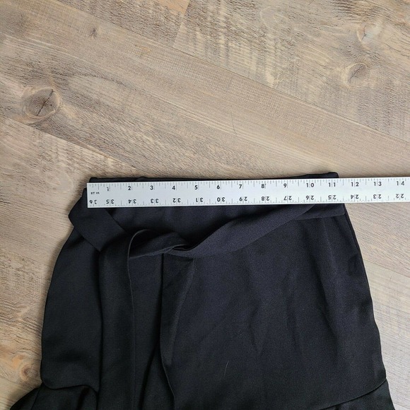 NWT Nastygal Collection Black Tulip Hem Tie Waist Skirt Size 2 - Picture 9 of 9